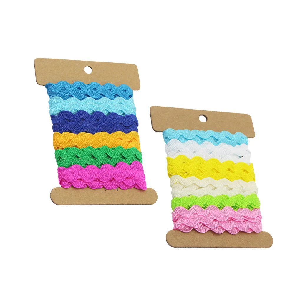 

Ribbon Trim Lace Sewing Rack Rick Fabric Wavy Rac Ric Ribbons Diy Fringe Accessories S Embroidered Clothing Zig Zag Edging