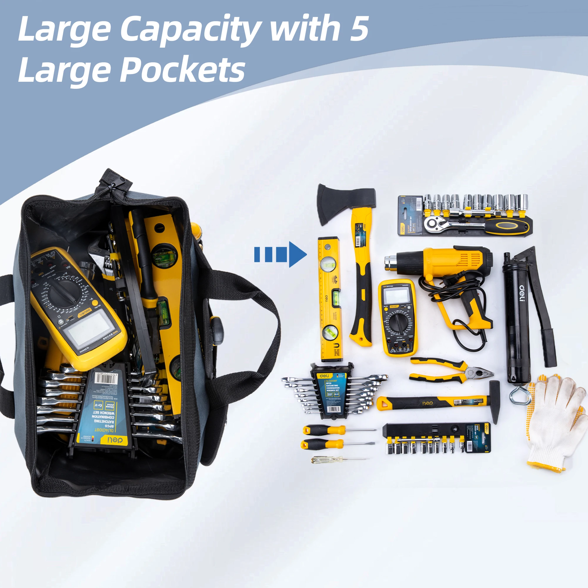 Сумка для инструментов большой емкости 13/16/18 дюймов водонепроницаемая сумка