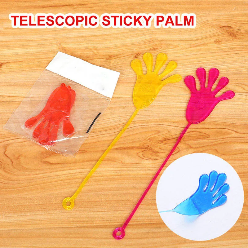 

10Pcs Elastically Stretchable Sticky Climbing Tricky Hands Toys Adults Children Novelty Toys Sticky Slap Hands Party Favors