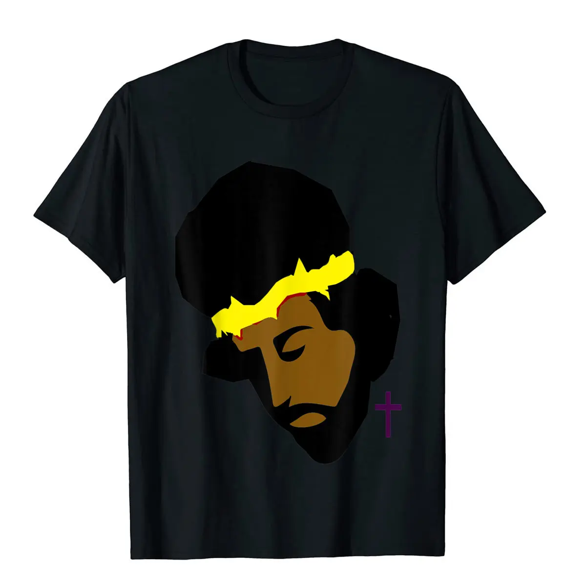 

Black Avatar Personalized Printing Fashion Large Loose Short Sleeve T-shirt Men and Women's Spring and Summer