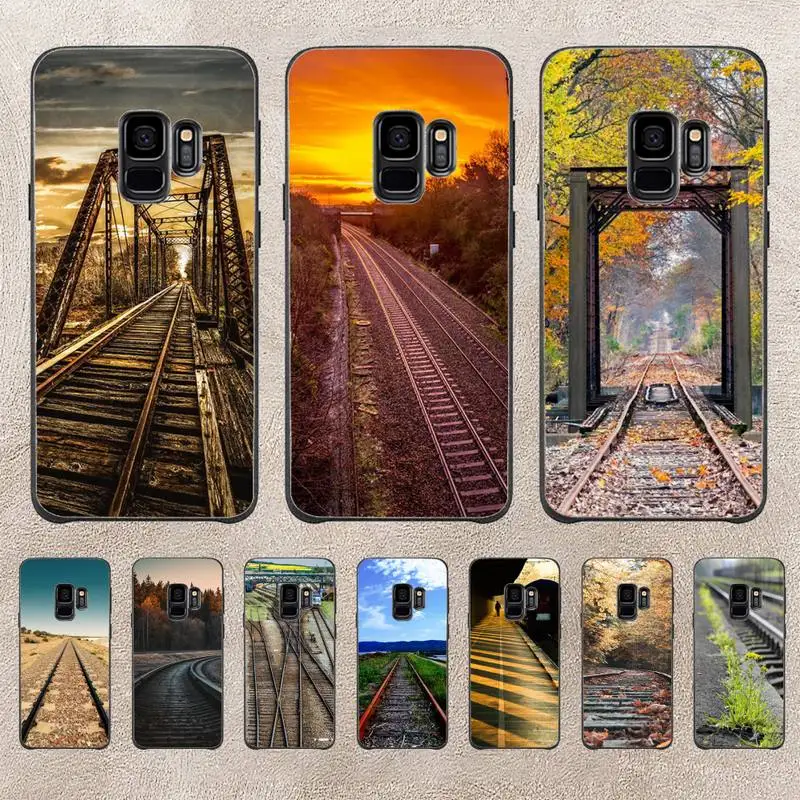 

Train Rail Sunlight Phone Case For Samsung Note 8 9 10 20 Case For Note10Pro 10lite 20ultra M20 M31 Funda Case