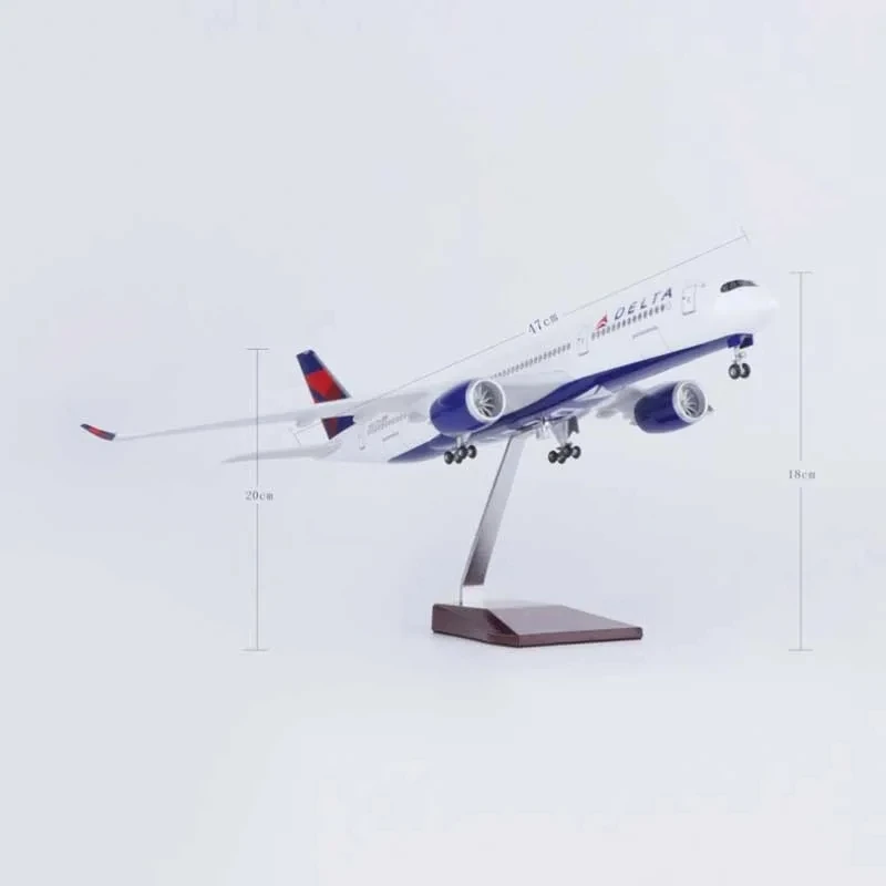 Модель самолета A350 Delta Airline масштаб 1:142 47 см