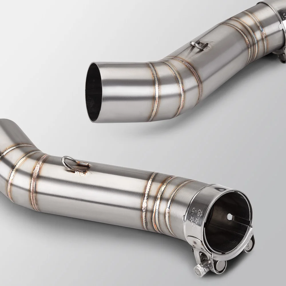 Фото Для CB400 CBR400 CB500F CB500X CBR500 CBR500R 2016-2022 выхлопная труба мотоцикла Escape Moto Mid Link Pipe 51 мм глушитель №4