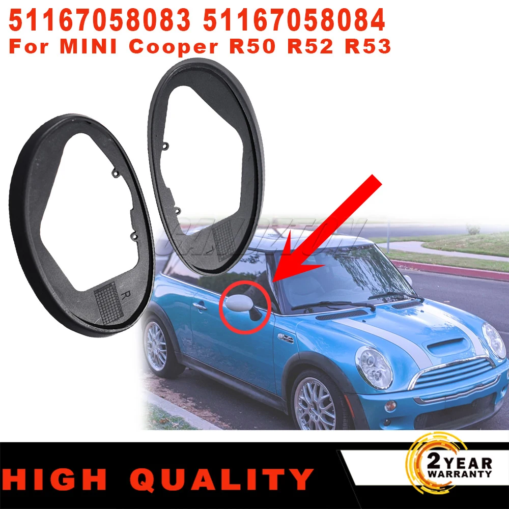 

Для BMW MINI Cooper S R50 R52 R53 Новый 1 пара уплотнительных резиновых колец бокового зеркала двери L + R 51167058083 51167058084 автомобильные аксессуары