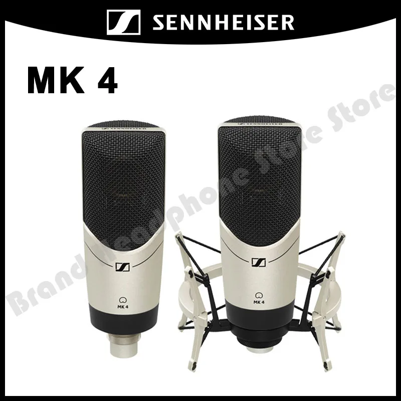 

Original Sennheiser MK4 Diaphragm Professional Live Broadcast Condenser Microphone Singing Studio Hanging Microphone Wired Mic