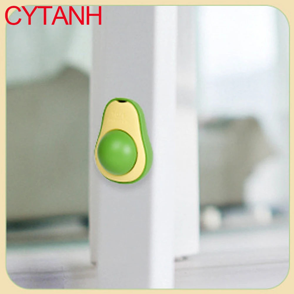 

1Pcs Rotatable Catnip Ball Avocado Pet Toy Mint Ball Wall Stickup Cat Snacks for Kitten Cat Cartoon Pet Teeth Cleaning Supplies