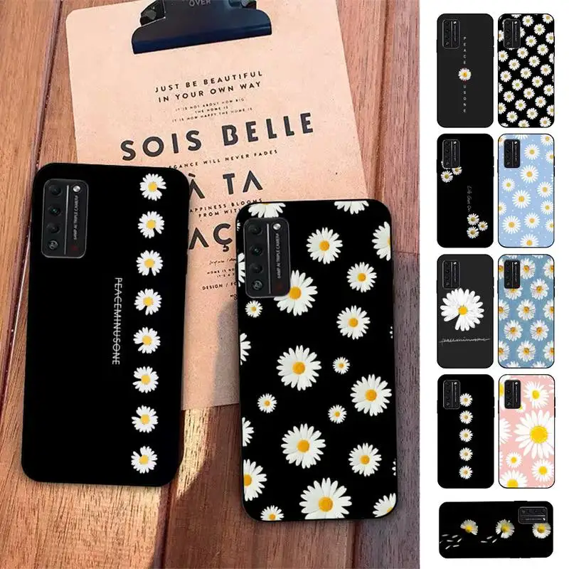 

Fashion Fresh Little Daisy Flower Phone Case for Huawei Honor 10 i 8X C 5A 20 9 10 30 lite pro Voew 10 20 V30