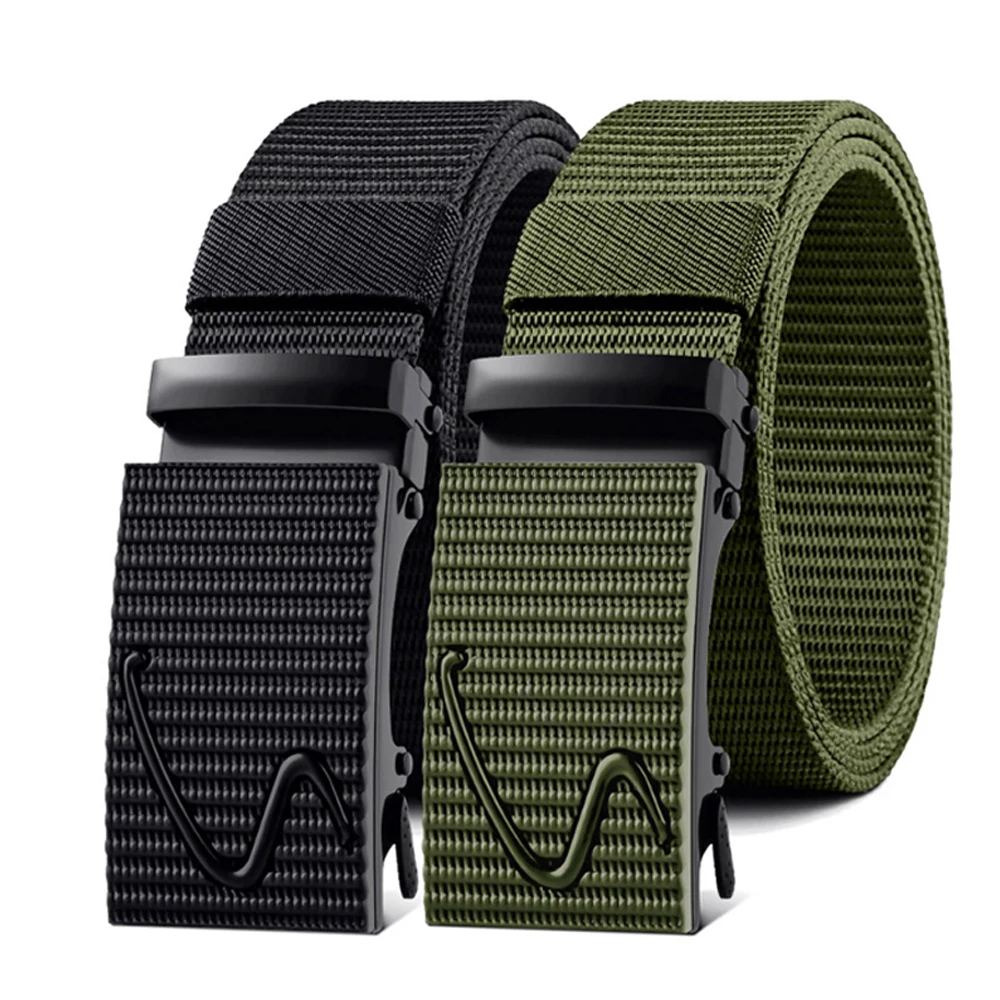 Men Nylon Belt Automatic Buckle Army Tactical Belts Mens Military Waist Canvas High Quality Strap 남성 가죽 벨트 Ceinture Homme