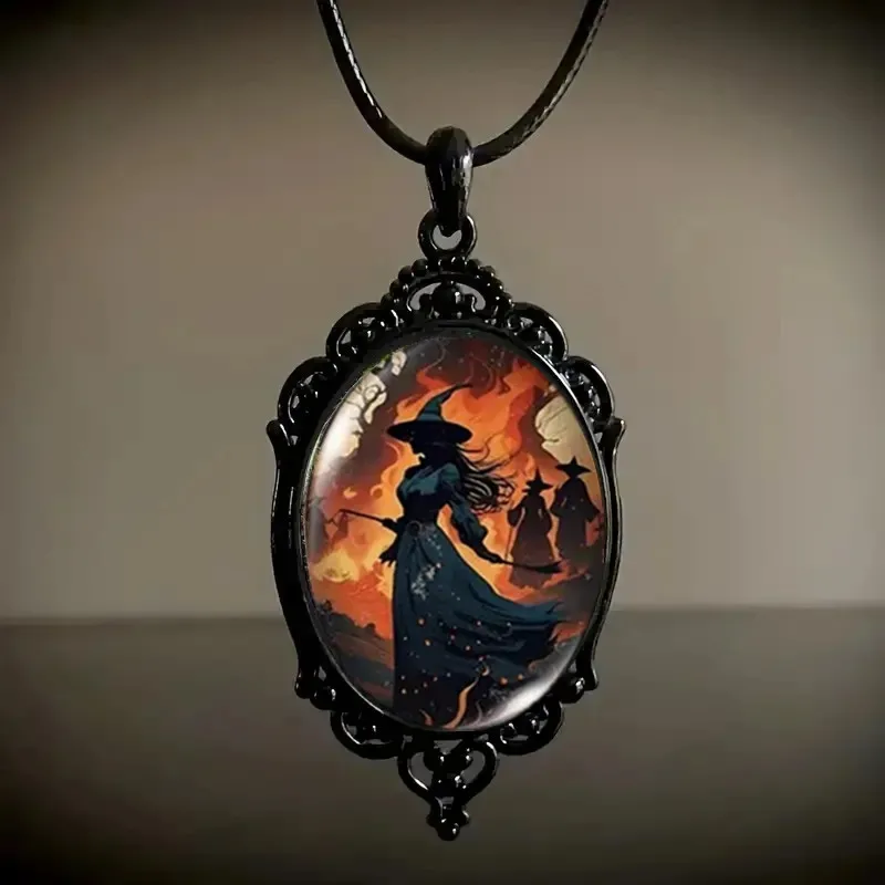 Винтажное готическое ожерелье с подвеской в виде вампира для женщин и мужчин