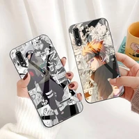 anime naruto akatsuki comics phone case tempered glass for huawei p30 p20 p10 lite honor 7a 8x 9 10 mate 20 pro