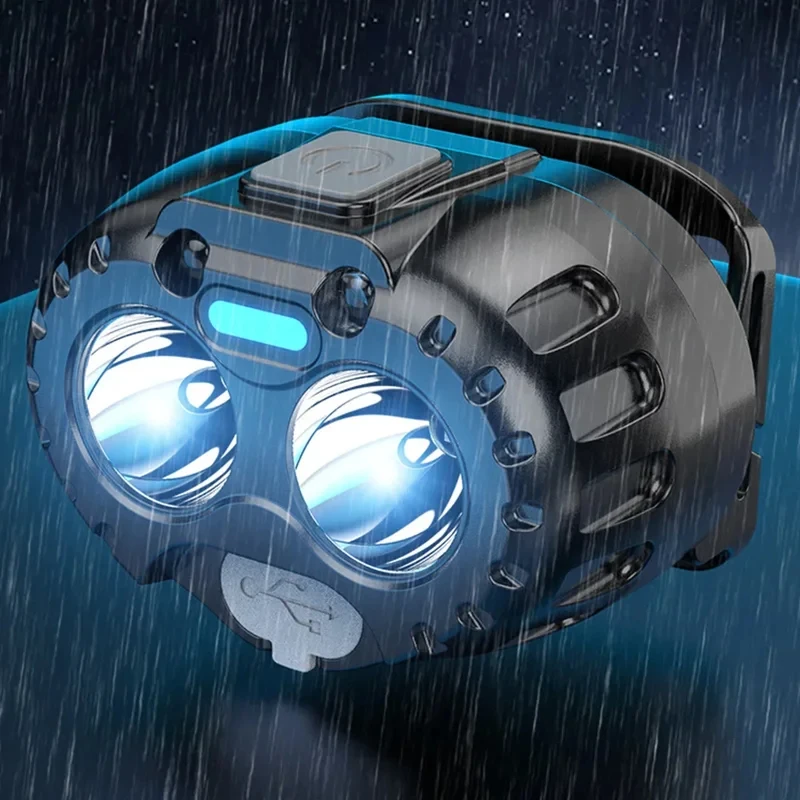 Фото Многофункциональный фонарь 250LM XPE LED, 1/2 шт., водонепроницаемый IPX4, 500 мАч, для рыбалки, кемпинга, походов, аварийного освещения №4