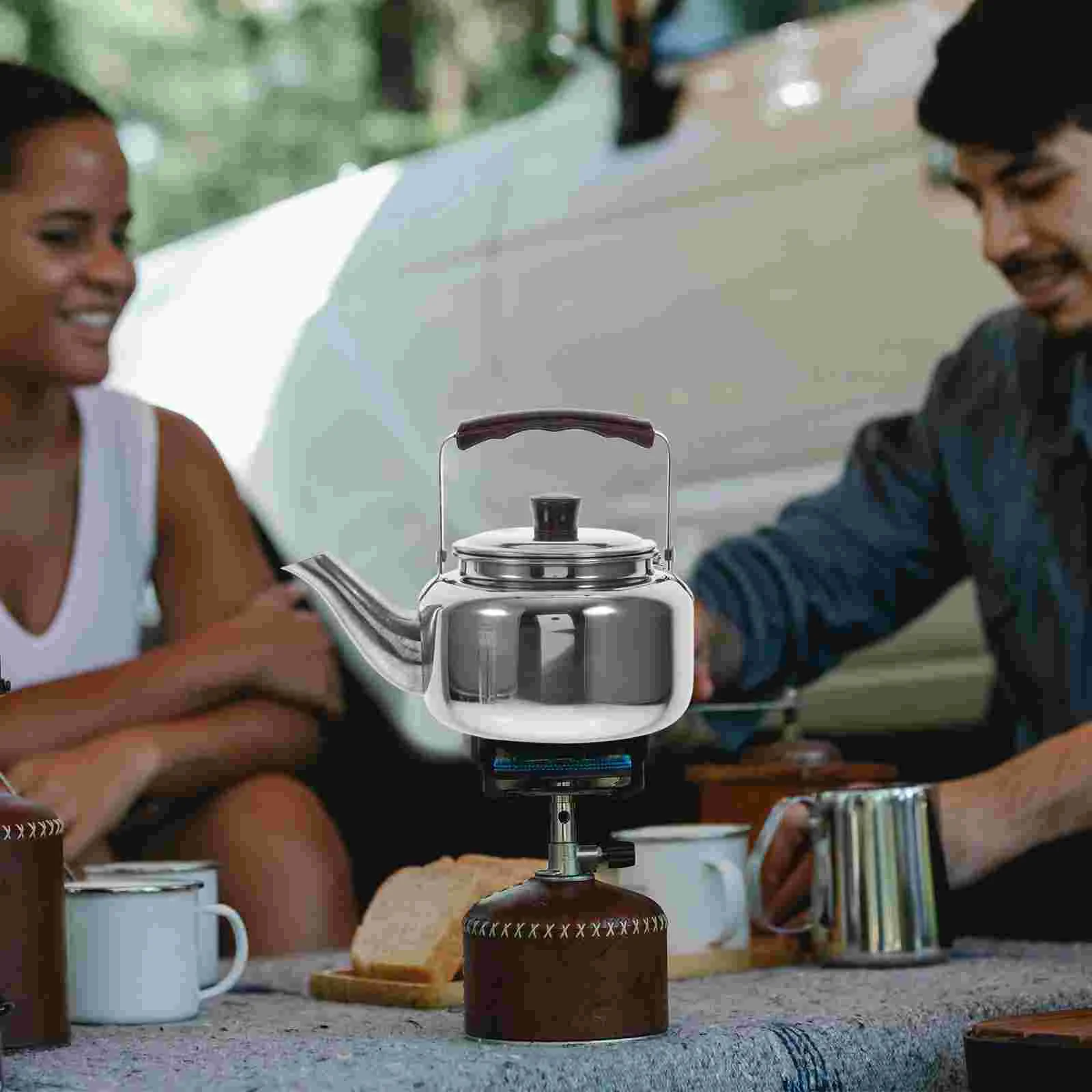 

Kettle Tea Water Stovetop Stainless Whistling Steel Teapotpot Stoveboiling Boiler Hot Camping Induction Gas Loud Whistle Coffee