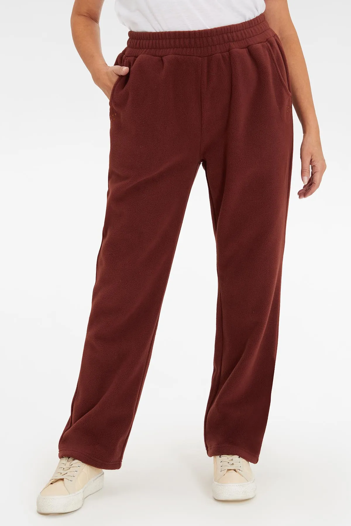 

Fashion's Park Women's Elastic Waistband Fleece Sweatpants