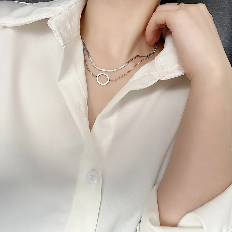 Женское Ожерелье-цепочка из нержавеющей стали золотого цвета - купить по