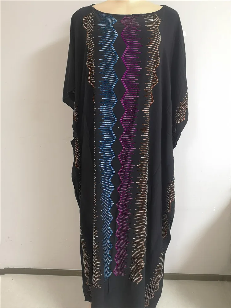 African Dresses For Women Dashiki Mesh Ruffle Sleeve Robe African Dress Africa Clothes Super Elastic Diamonds Party Maxi Dress