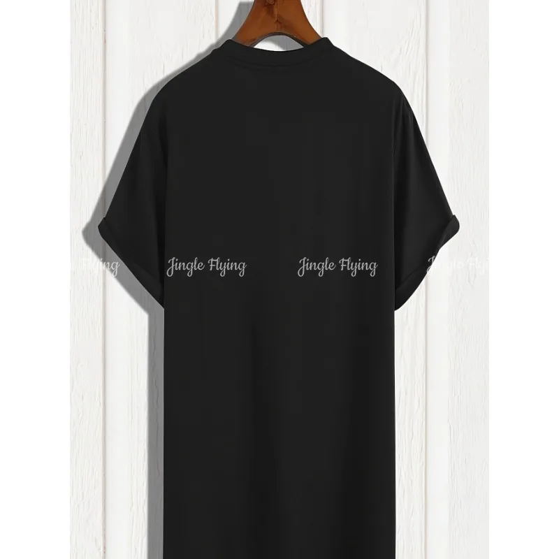 Kim Taehyung Удобная хлопковая мужская футболка с круглым вырезом и короткими