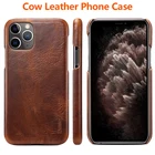 Чехол из натуральной кожи для iPhone 13 Pro Max, Роскошный деловой чехол из натуральной кожи для iPhone 12 Mini 11, защитная задняя крышка для телефона