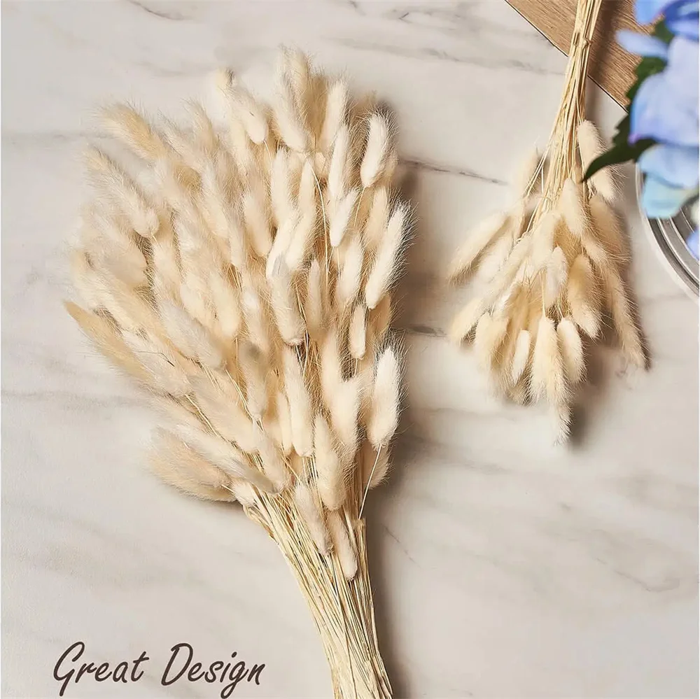 120 шт. натуральный букет зайцевых хвостов трава для свадебного декора сушеные