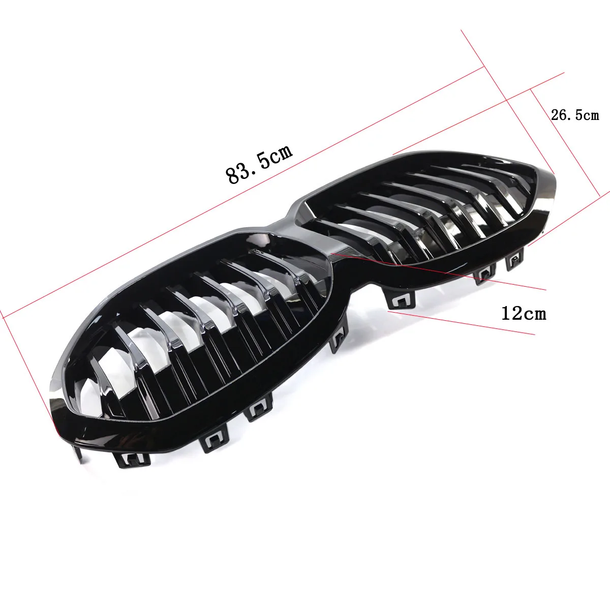 

Подходит для 2019-2021 BMW 1 серии F40 глянцевая черная Решетка переднего бампера автомобиля одна линия 51138080490