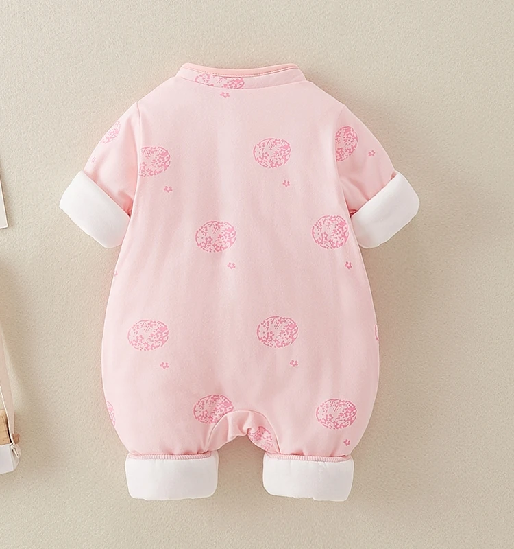 Одежда для новорожденных осенне-зимний тонкий хлопковый комбинезон маленьких