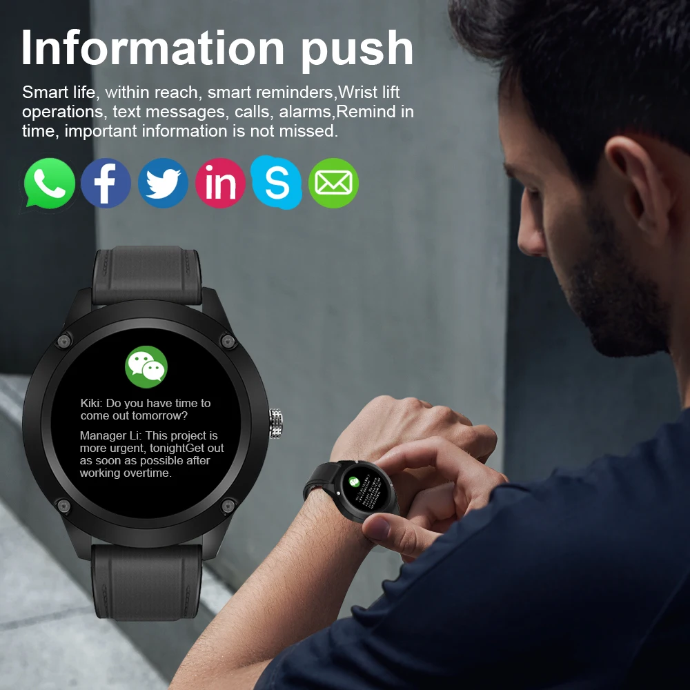 

2023 new fashion atmosphere men women men's smartwatch full touch screen