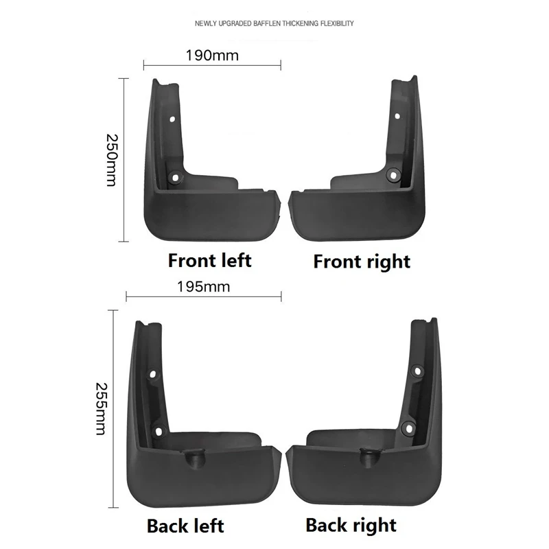 4Pcs Car Front Rear Wheel Mud Flaps Mudguard Fender Splash Guards For Kia K5 Optima 2020 2021 Accessories