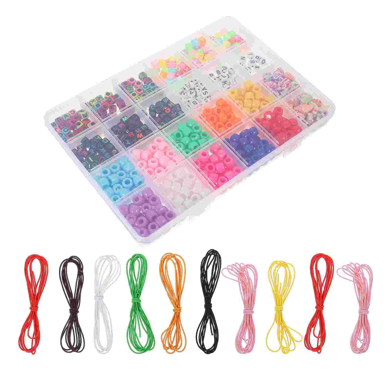 

1 Set Bracelet Making Beads Friendship Bracelets DIY Pony Beads Letter Beads