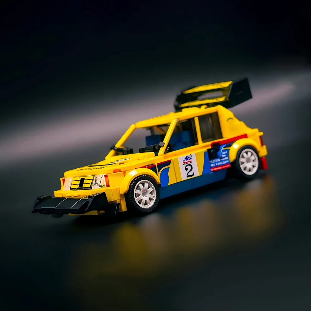Фото Новая модель MOC Speed ​ ​ Конструктор серии Classic Iconic 205 T16: Модель гоночного автомобиля, модульная сборка, детский подарочный набор для мальчиков №3