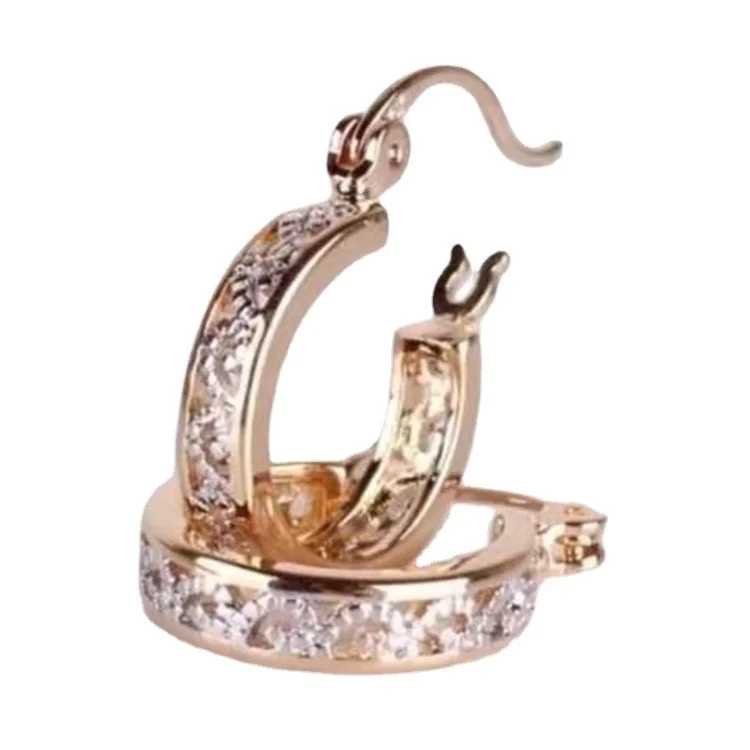 

Women's Earrings New Accessories Hollowed Out Rose Gold Plated Trend Earrings