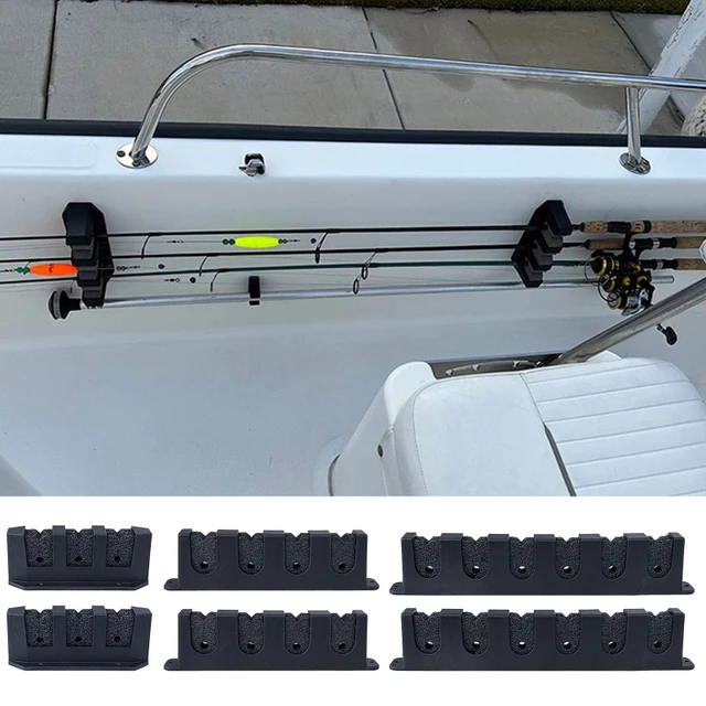 Fishing Horizontal Rod Rack Fishing Pole Holder Rod Bracket Wall Mount  Modular for Garage Fishing 3/4/6 Rod Storage Tool