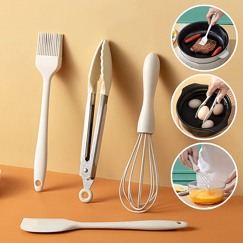 Мини-силиконовый Скребок Инструмент Для Выпечки Масляная Щетка Мясорубка Яиц