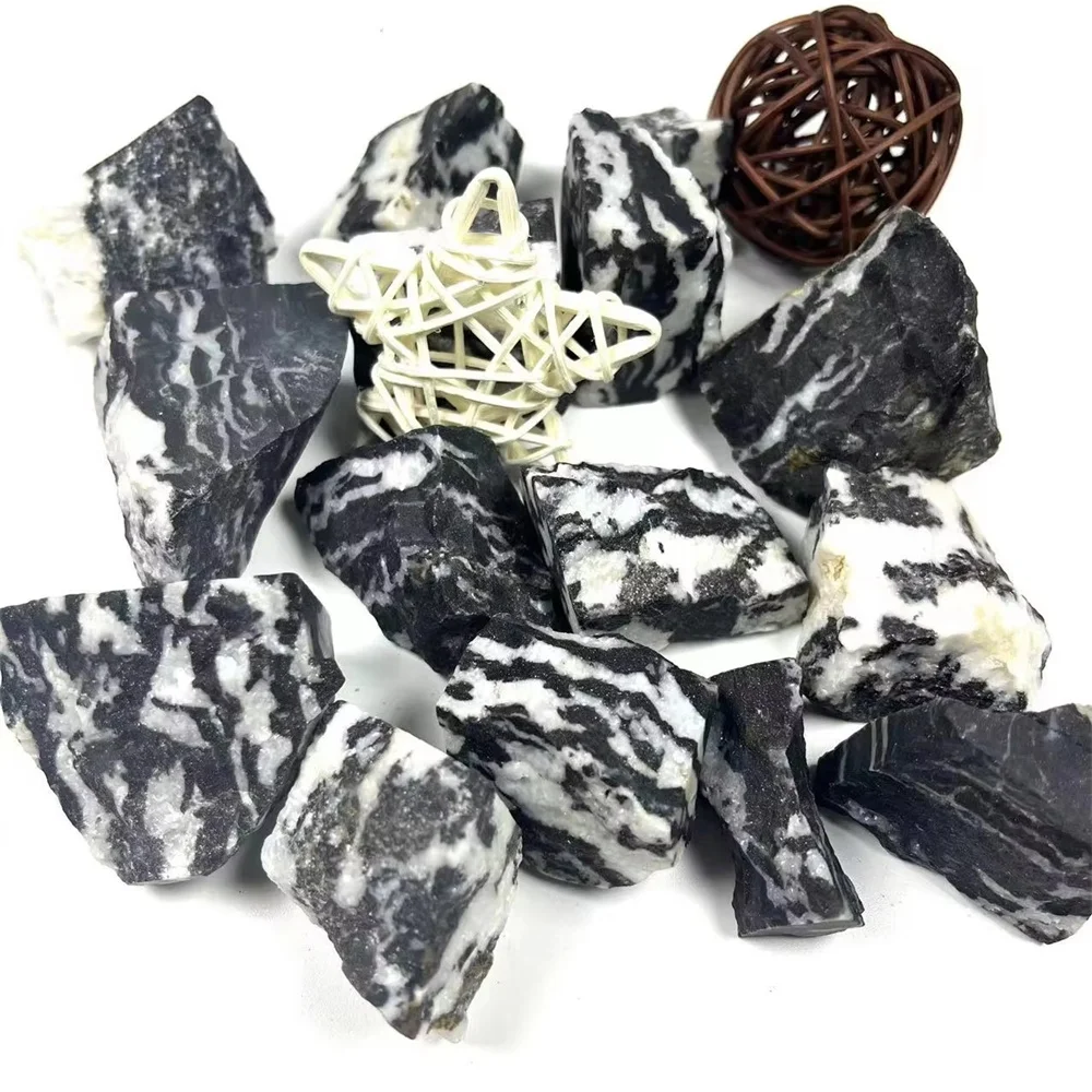 Необработанные кристаллы кварца зебра 2-5 см