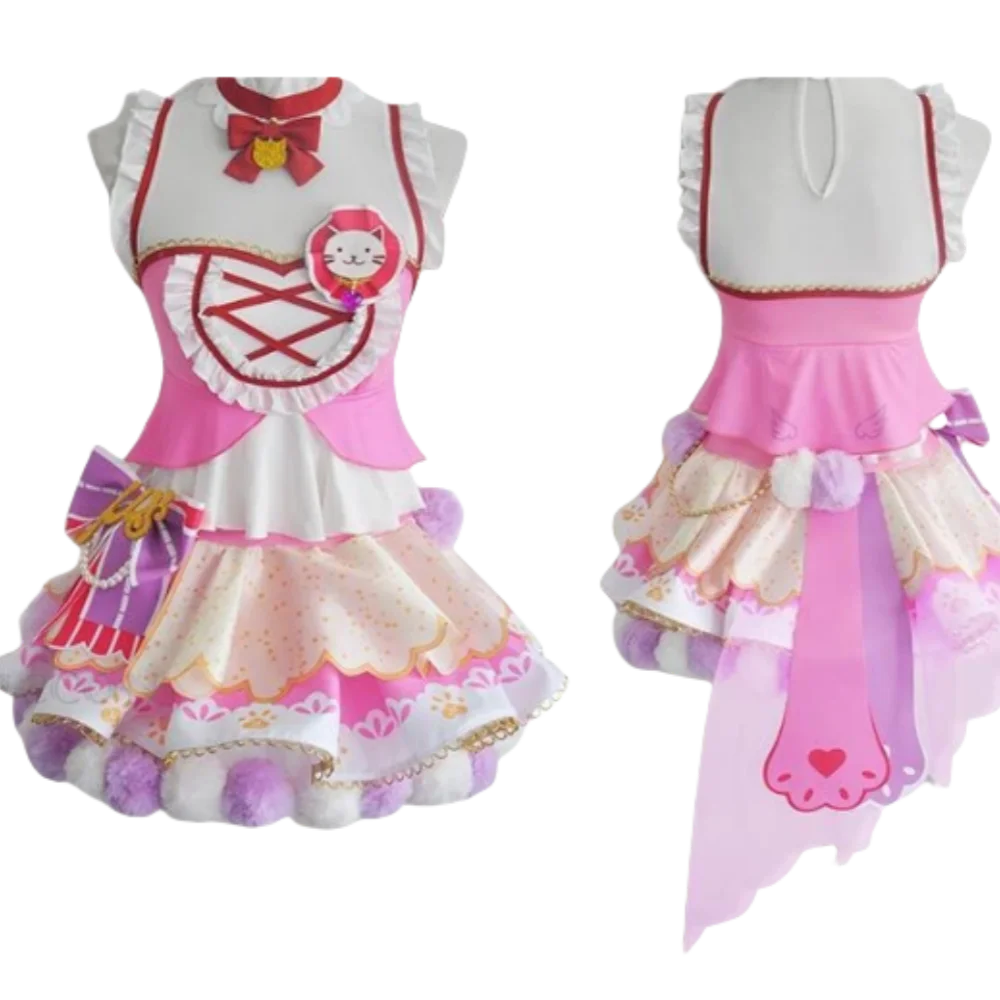 Love Live Cat Twin Tail аркадные игры персонажи Nozomi Tojo наряд аниме костюмы для косплея