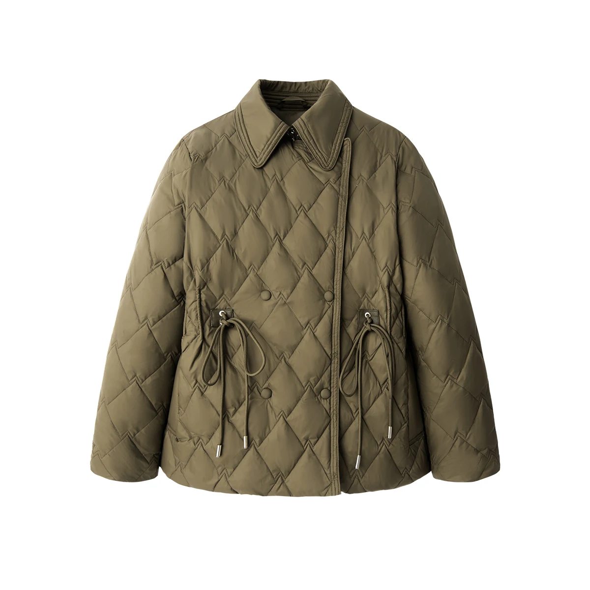 New 95%  White Goose Down  Winter Jacket Women  Abrigos Mujer Invierno Thin Office Lady  Coats  Covered Button  Slim