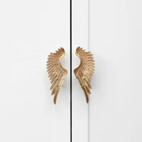 stylish fancy angel wing cabinet pulls brass kitchen handles furniture handle for home