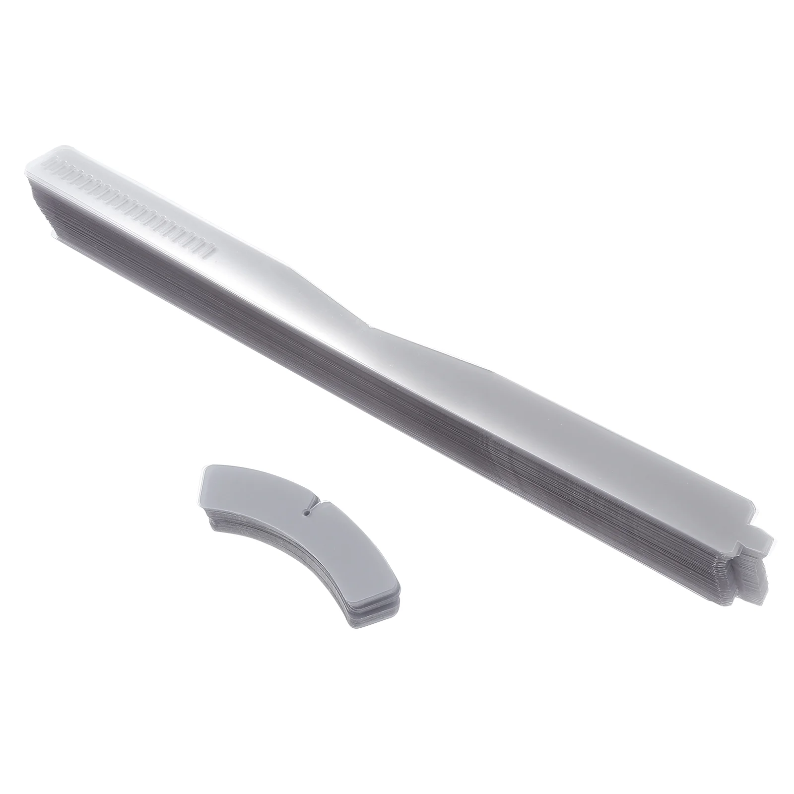 

200pcs Plastic Shirt Collar Strips Durable Collar Fixing Strips Collar Fixer