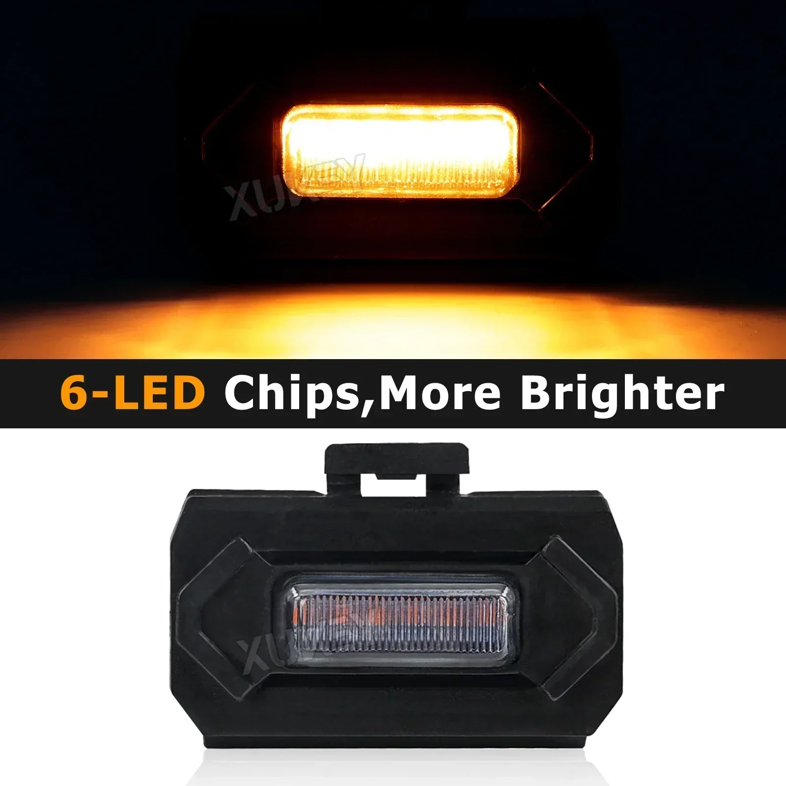 4x дымчатая линза в стиле Raptor янтарно-оранжевая решетка светодиодный светильник