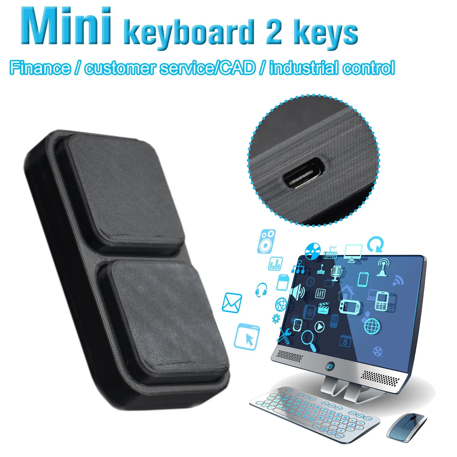 2 S Usb макропрограммируемая плата Mini Pad Drive-free мультимедийная одноплатная