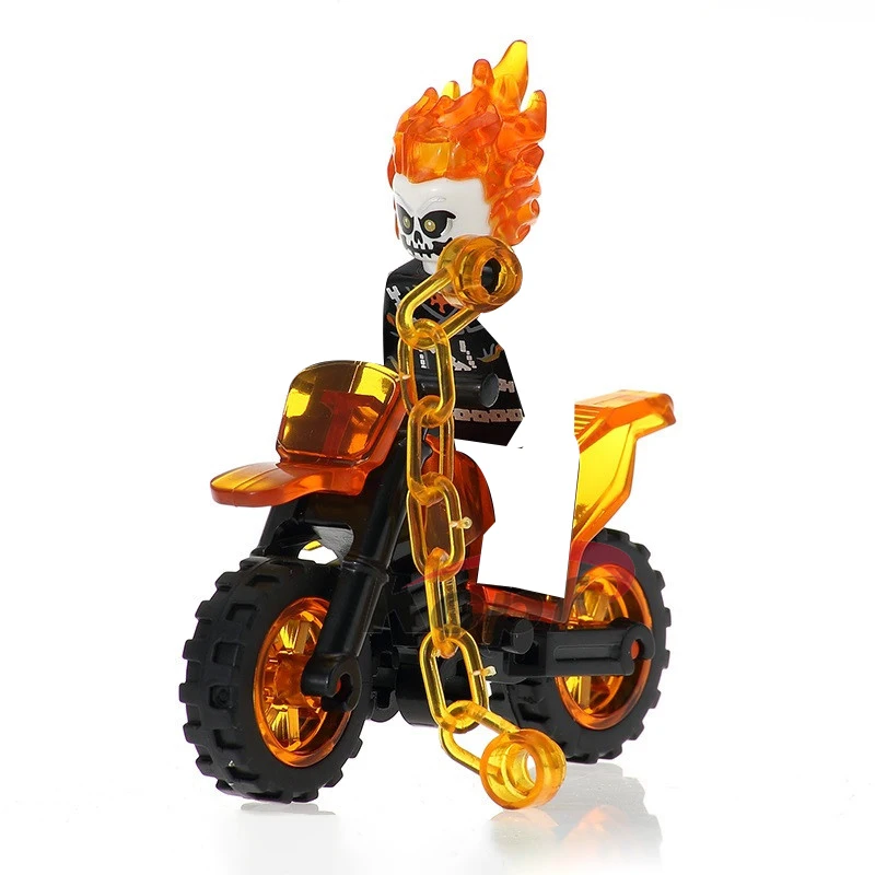 Hasbro Marvel Ghost Rider Figures Building Blocks Assemble Educational Toys Gifts For Children