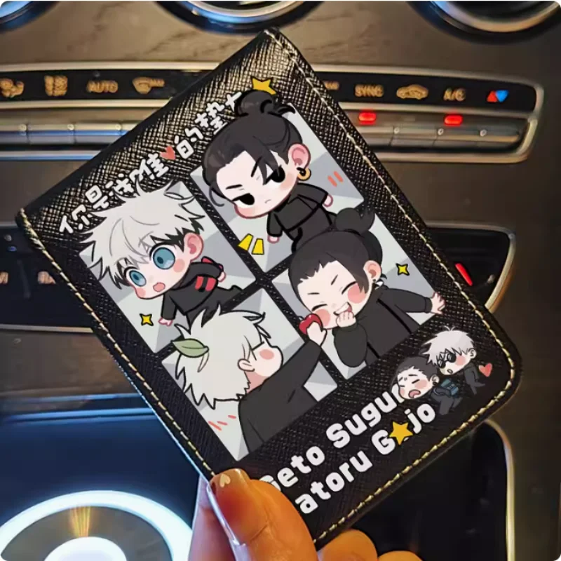 Geto Suguru juютсу Kaisen аниме Satoru Gojo Мультяшные модные кошельки PU кошелек держатель для