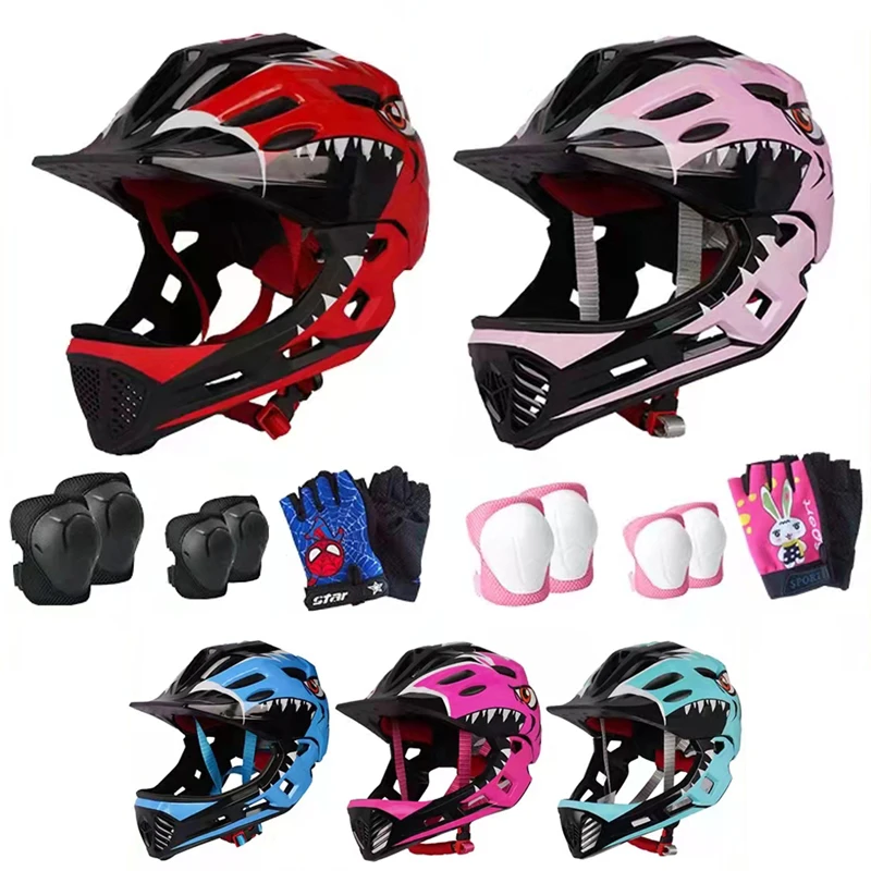 

Children's Motorcycle Helmet Children's Helmet Detachable Full Helmet Children's Sports Safety Helmet Wheel Skating Protection