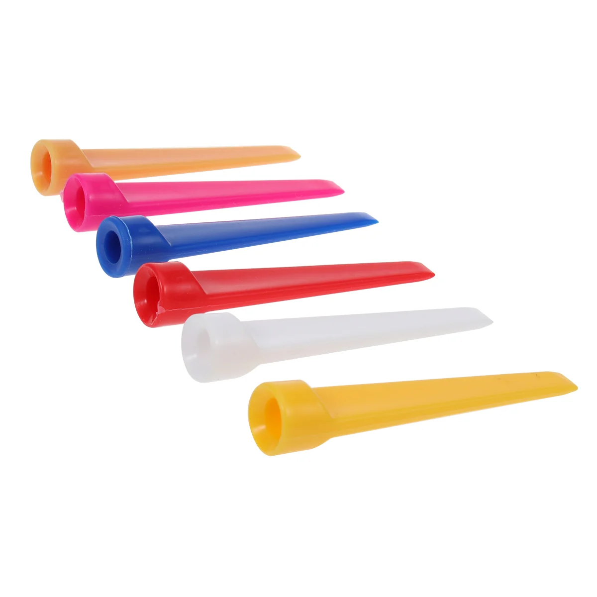 

50pcs Tees Plastic Ball Nails Flat Wedge Tees Training Equipment Supplies Accessories(Random Color) Golf