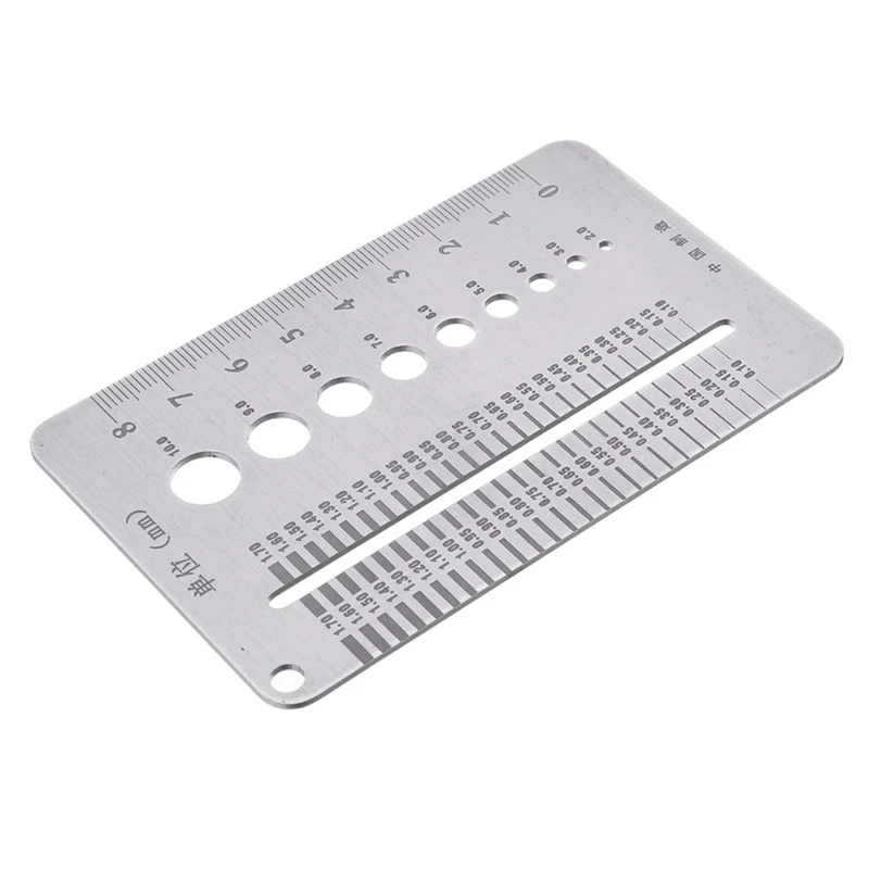 

Industrial-grade Screw Checker Gauge Stainless Steel Bolt Screw Gauge Plate Bolt Diameter Measurer fits for Industrial