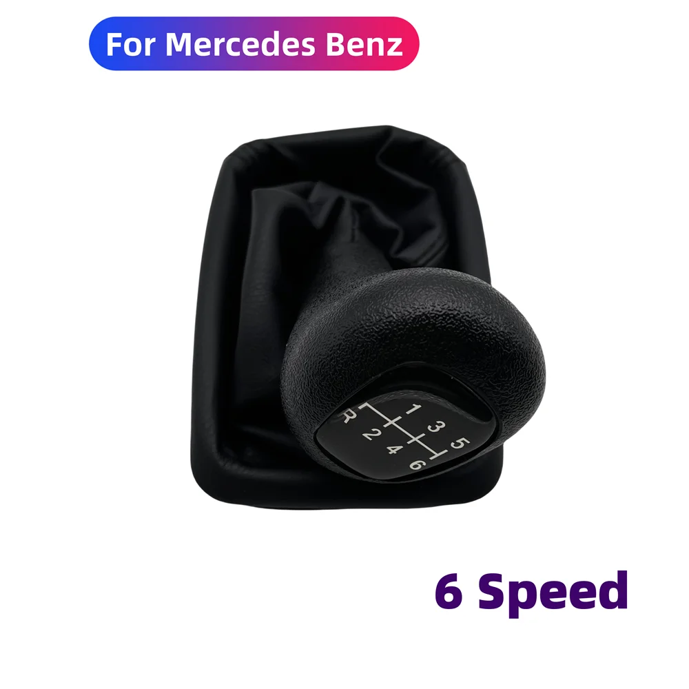 Автомобильные аксессуары 5 6-скоростная ручка переключения передач с кожаным