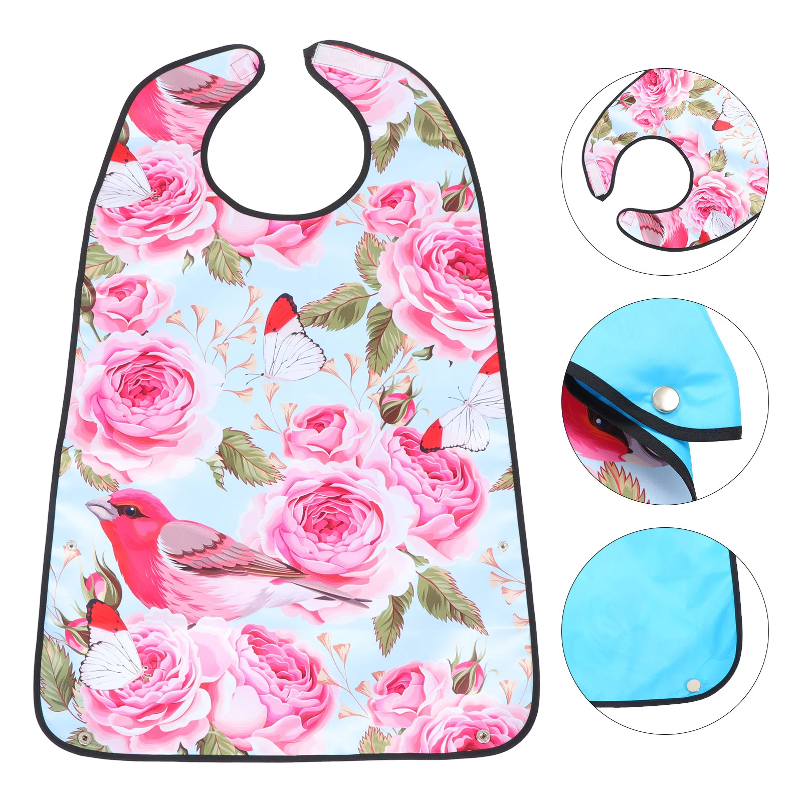 

Reusable Bib Bib Apron Elderly Eating Bib Mealtime Bib Elderly Bib