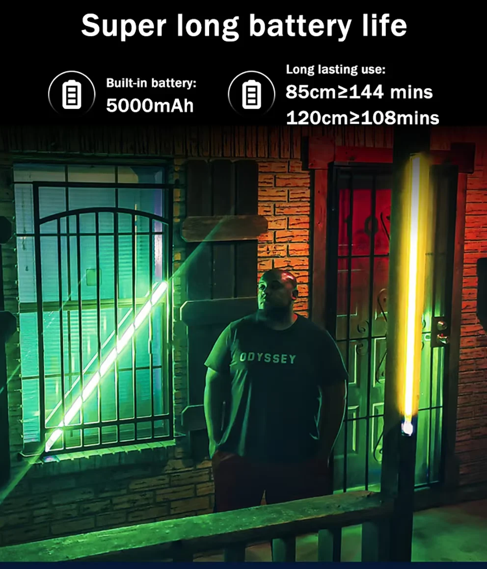 LUXCEO NEW Mood1A RGB видеосвет для фотографии меняющая цвет лампа трубка атмосферное