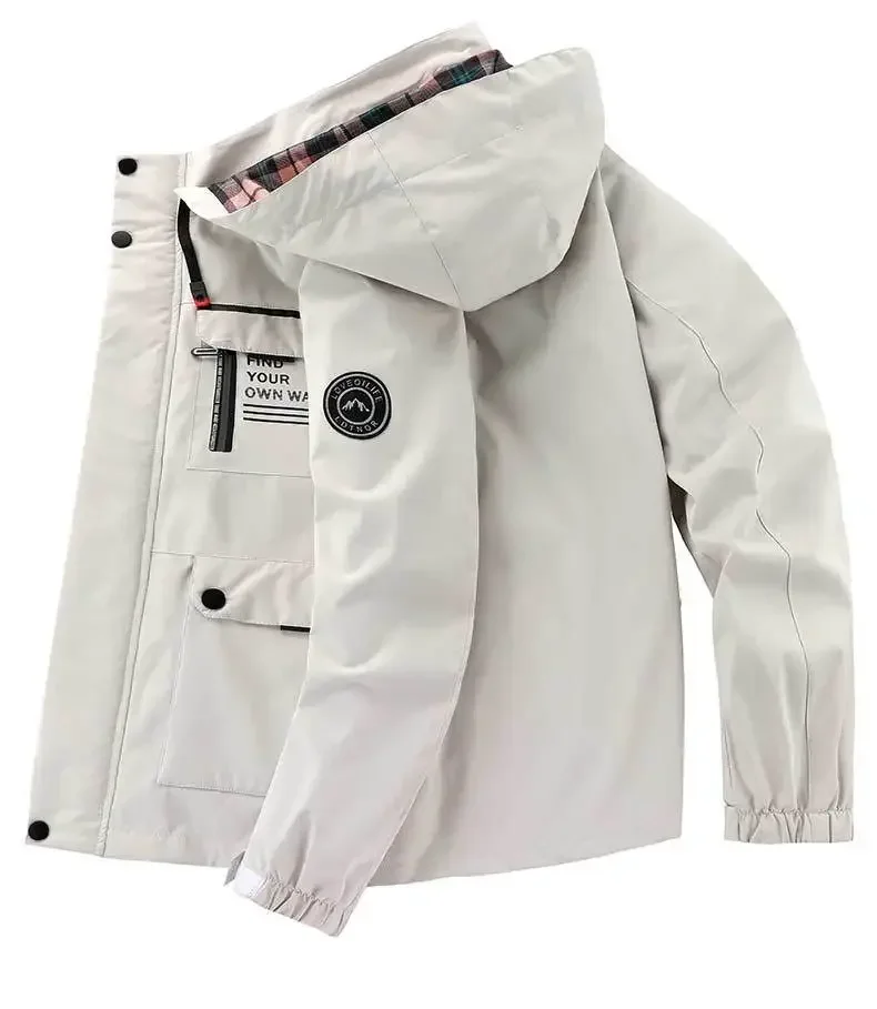 Мужская модная куртка мужская весенне-осенняя ветровка куртка-бомбер пальто