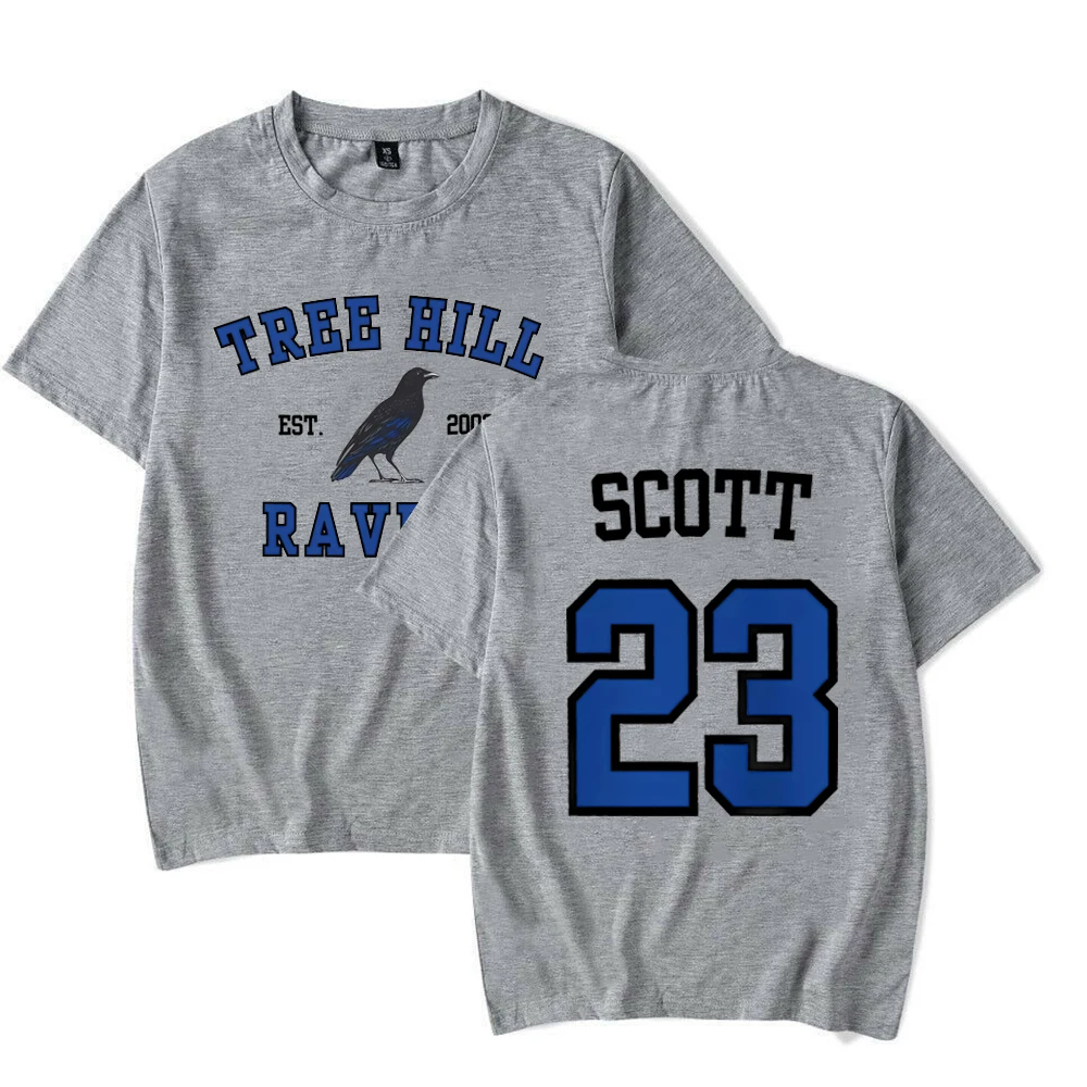 Футболка One Tree Hill рубашка с воронами рисунком дерева Нейтан Скотт 23 Северная