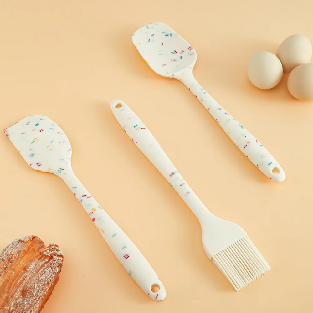 

Silicone Spatula Basting Pastry Brush, Heat Resistant Nonstick, Strong Steel Core and One-Pieces Design BBQ Grill Baking Cooking