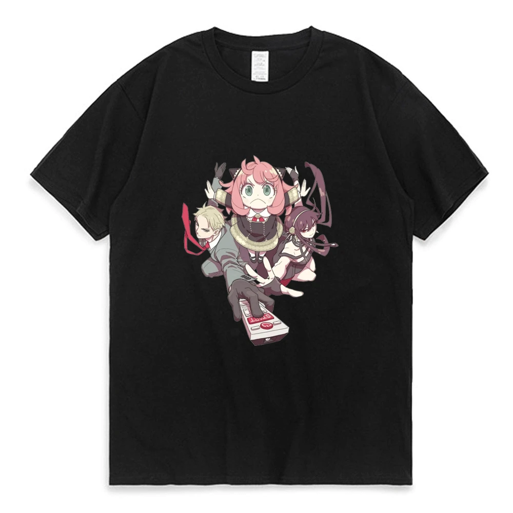 

Anime Spy X Family Anya Forger T-shirts Men Women Short Sleeve Casual Fashion Unisex T Shirt Manga Streetwear Cotton Tee Shirt
